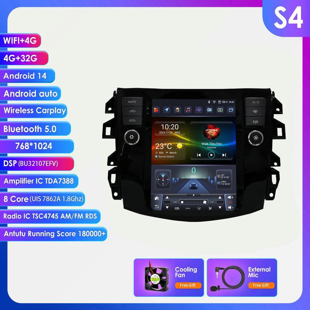 9.7" Android Vertical Screen Car Navigation with Backup Camera for 16-22 Nissan Navara