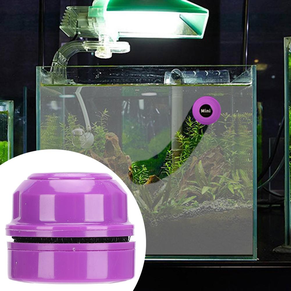 Mini Fish Tank Strong Magnetic Cleaning Brush Aquarium Glass Algae Removal Wiping Cleaner Scrubber