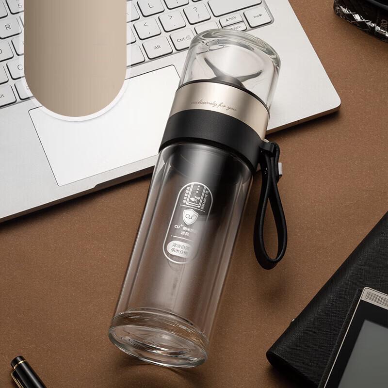 Fuguang Double-Layer Glass Tea Cup