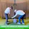 GoSports Golf Swing Bag Impact Position Trainer Master Proper Club and Hand Position at Impact Perfect for All Skill Levels Blue -