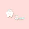 Brooch Creative Eyecatching Pins With Colorful Tooth Design Perfect For Fashion Lovers