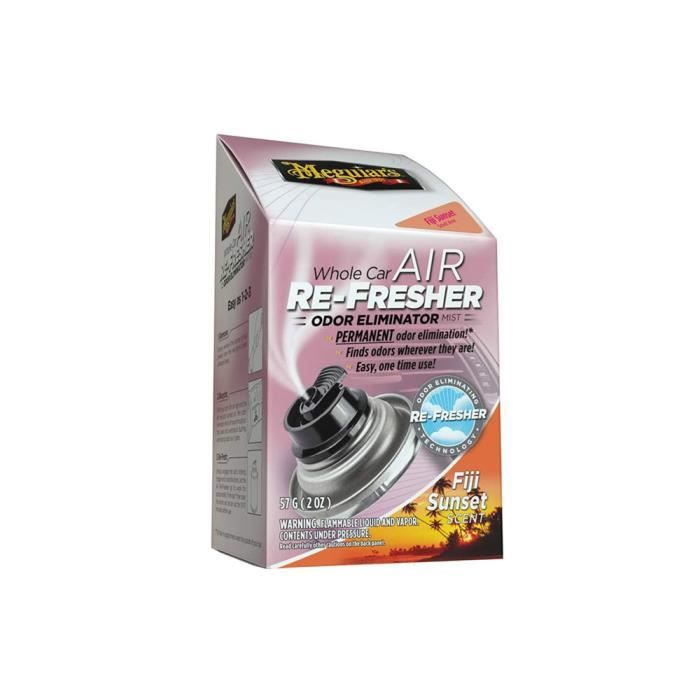 Meguiar's Whole Car Air Re-fresher Odor Eliminator, Fiji Sunset Scent, Élimine Odeurs