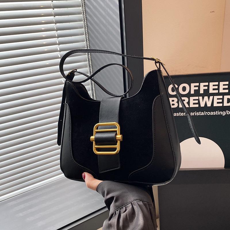 Bag Women's Autumn and Winter New Trendy Fashion Retro Niche Underarm Hand Shoulder Oblique Span Bag Tote Bag