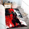 Samurai with Swords Red-white Pattern Rug Carpets for Bedroom Living Room Sofa Mat Creative Door Mat Cloakroom Home Decor