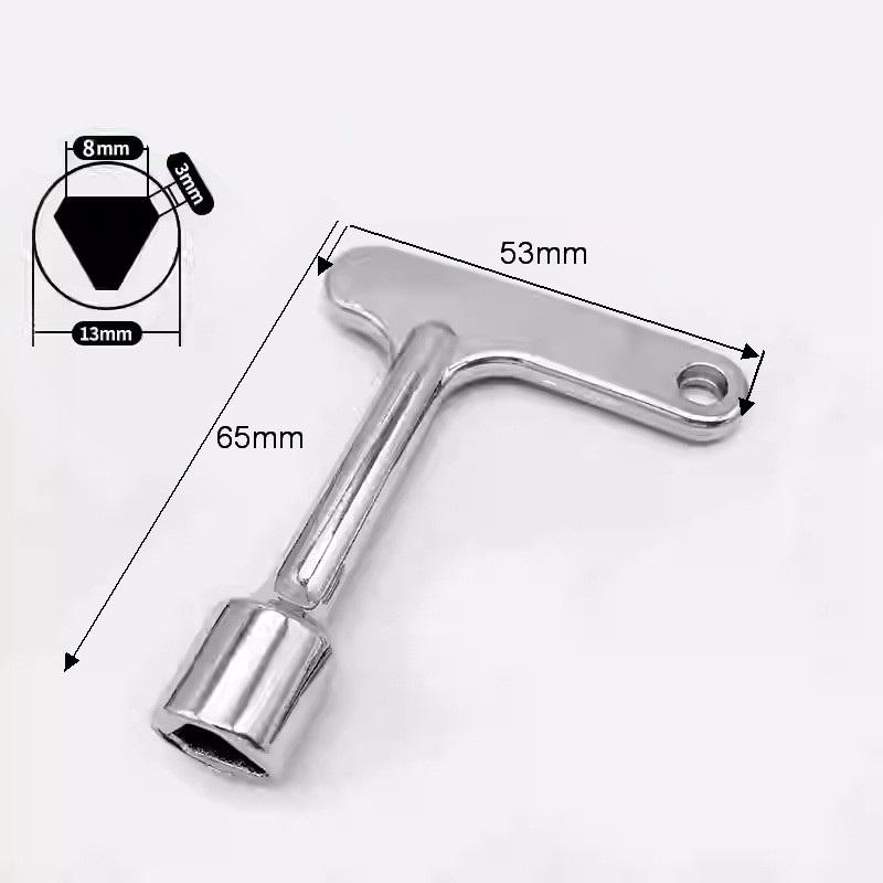 Universal Multi-purpose Wrench KEY For Train Electrical Elevator Cabinet Valve Alloy Multi-purpose Triangular Key