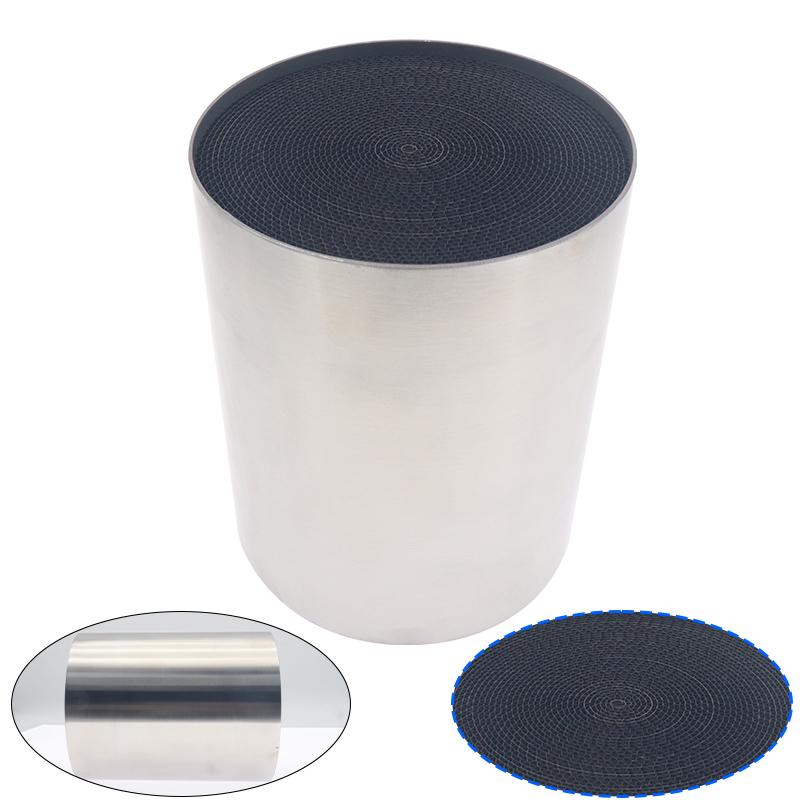 114X100mm 200CPSI High Quality Flow Catalytic Converter Filter Packets Universal Metallic Honycomb Catalytic Converter Metallic Catalyst