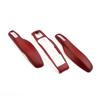 Autosleutelhoes Bordeaux Rood Kleur voor Porsche Mancan Panamera Cayenne 718 911 Boxster Cayman Sleutelhoes Shell Vervangingskit