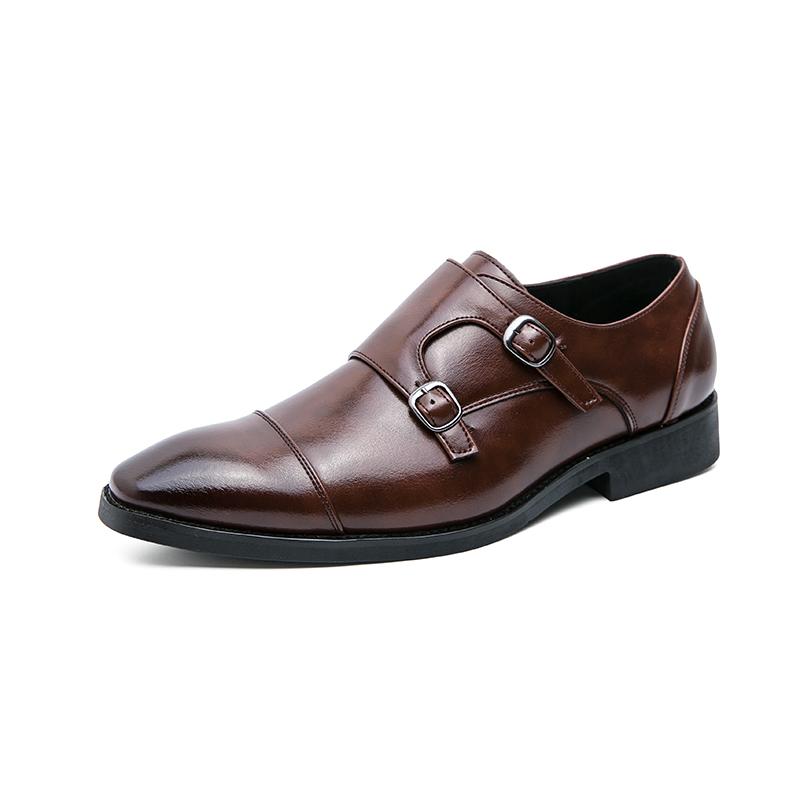 Fashion Business Men's Leather Shoes Classic Gentleman Fashion Minimalist Style  Leisure Party Formal Office Groom's Wedding Shoes Hot