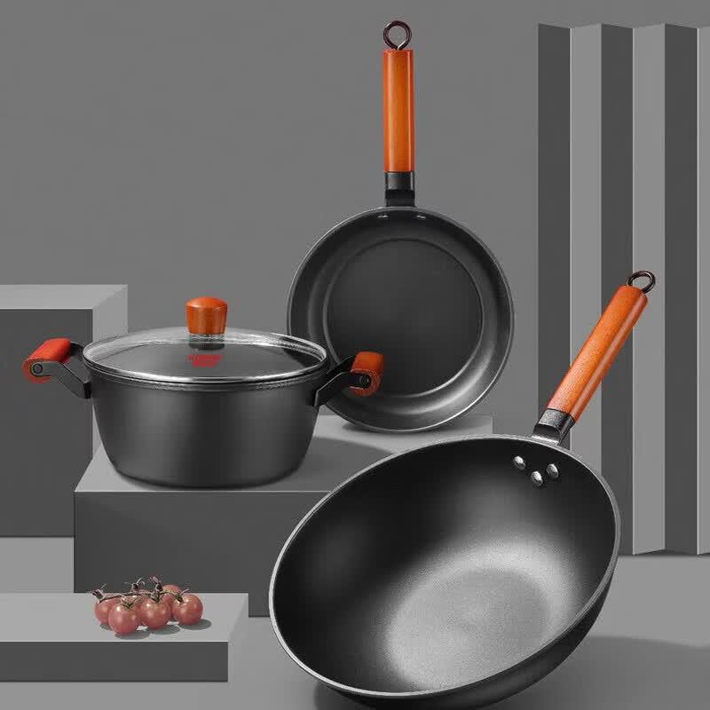 Kangbach Linggest 3-Piece Fine Iron Cookware Set
