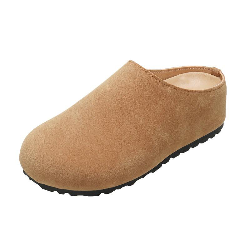 

Маленькое увеличение внутренней высоты женские весенне-осенние новые ретро платформа сумка голова полушлепанцы женская уличная обувь 40 верблюд