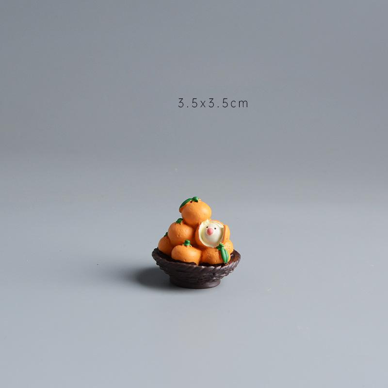 6PCS Resin Handicrafts Ornaments Home Desktop Car Interior Decorations Mini Micro Landscape Arrangements Desk Decoration