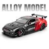 1/24 Nissan GT-R GTR R35 Stop Metalu Samochód Sportowy Model Odlewany Metal Pojazdy Wyścigowe Model Samochodu Dźwięk i Światło Z Spryskiwaniem Zabawka Dla Dzieci Prezent