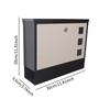 Wall Mount Mailbox Easy to Install Retro Design Weatherproof Mailbox Mailbox for Outside for Daily Letters Newspapers House