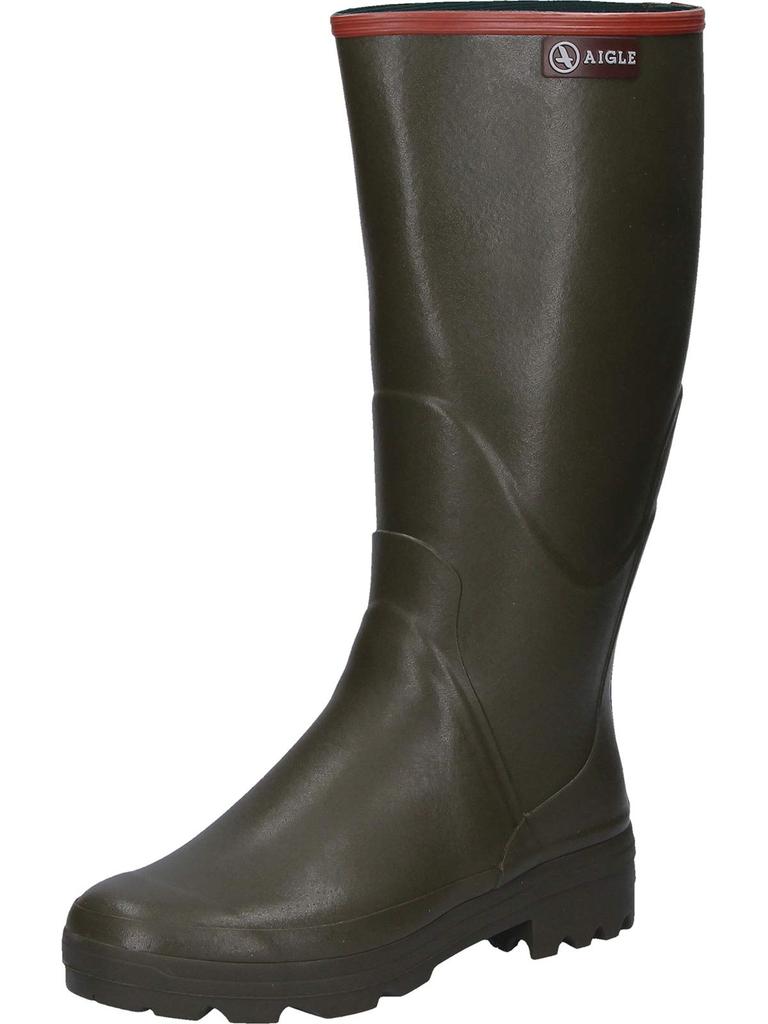 Aigle Official Chambord Pro 2 Khaki Rubber Rain Boots Men's