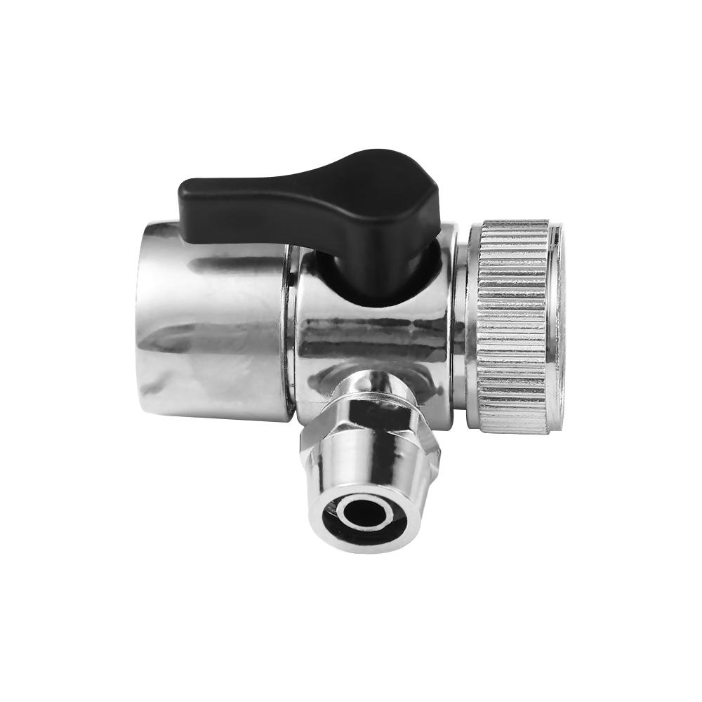 Switching 3/8“ Zinc Zinc Alloy Water Filter Accessories Single-cut Valve Diverter Tube Connector Adapter