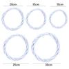 Xmas Hanging Blank Ornament Natural Wicker Wreath Christmas Decoration Rattan Ring White Garland