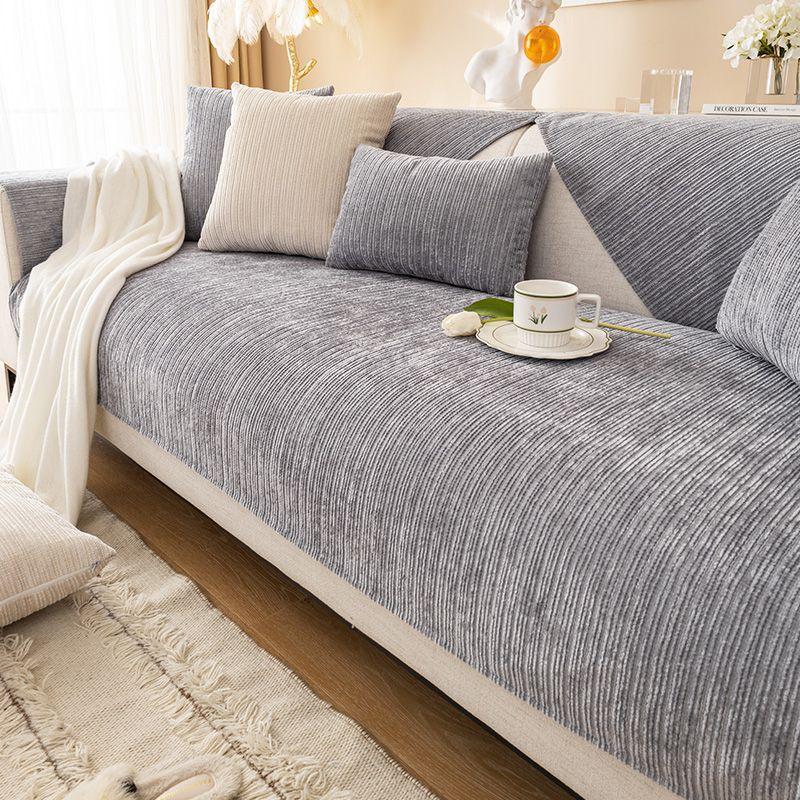 Chenier Sofa Cushion Universal In All Seasons, Modern Simple Non-Slip Solid Color Seat Cushion, Sofa Cover Cross-Border Labeling