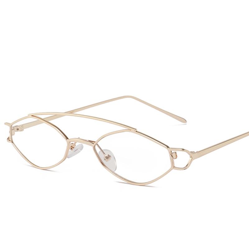 Timeless Women Vintage Sunglasses With Retro Small Metal Frame And Pc Lenses