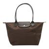 Le Pliage Green Logo Nylon Tote Bag Medium Women Tote Mocha 2605919002