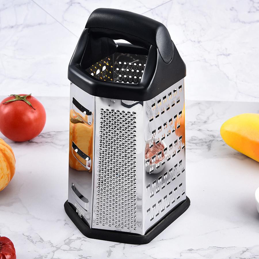 8 Inch/9 Inch Stainless Steel 6-Sided Vegetable Slicer - Potato Carrot Slicer, Grater, Shredder, Dicer