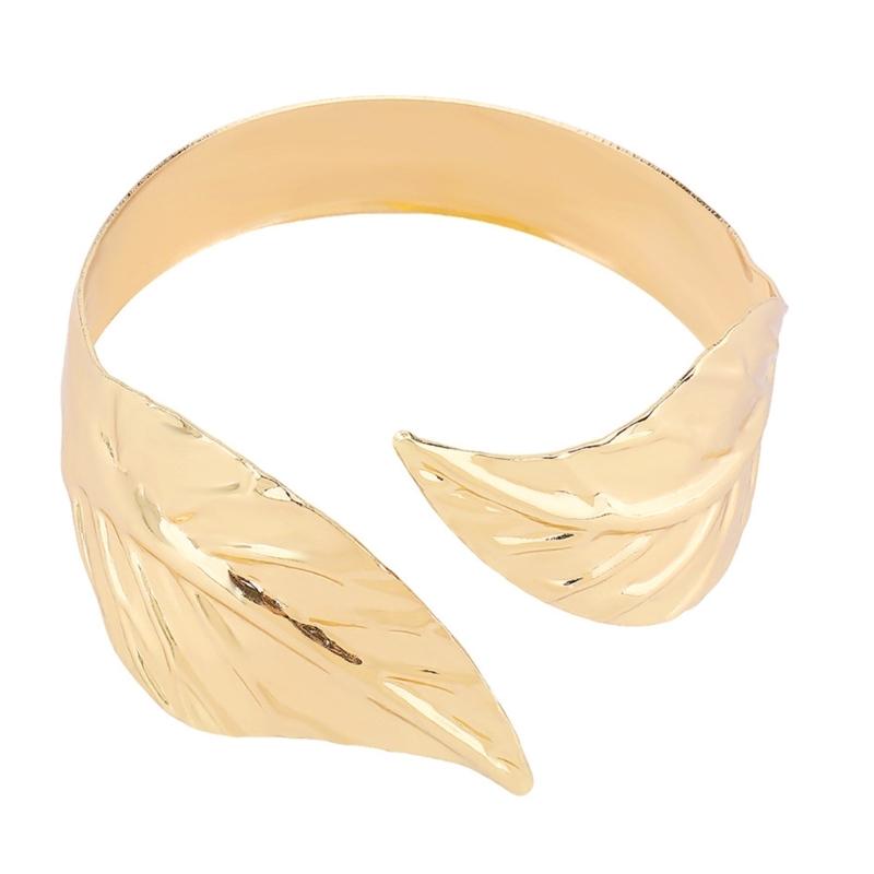 

Upper Arm Chain Cuffs for Women Teens Armlet Bangle Bracelets for Girls Women Flexible Beach Jewelry Sparkly Leaf 1 золотий