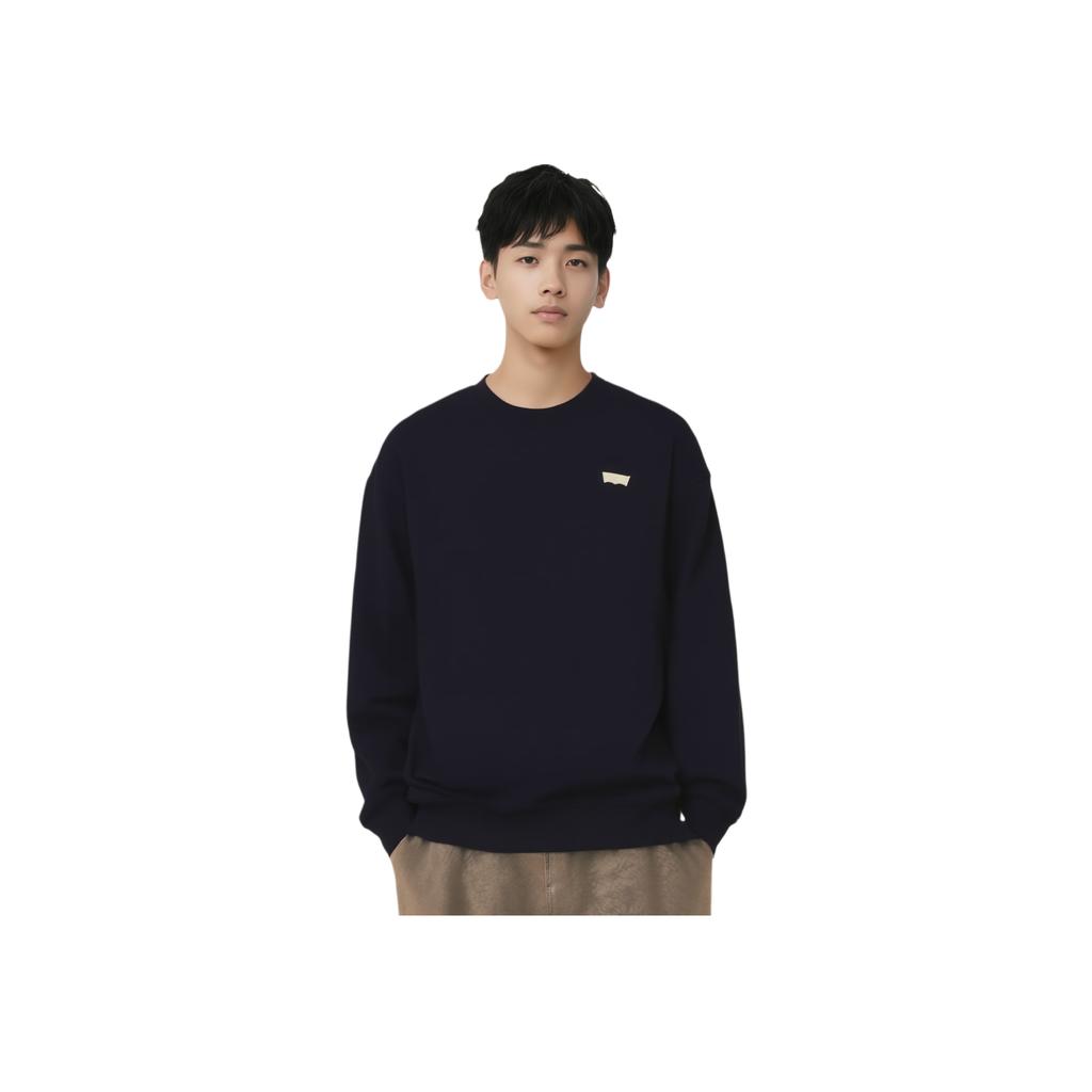 Levis Loose Fit Casual Crewneck Sweatshirt Men Sweatshirt Black A9423-0000