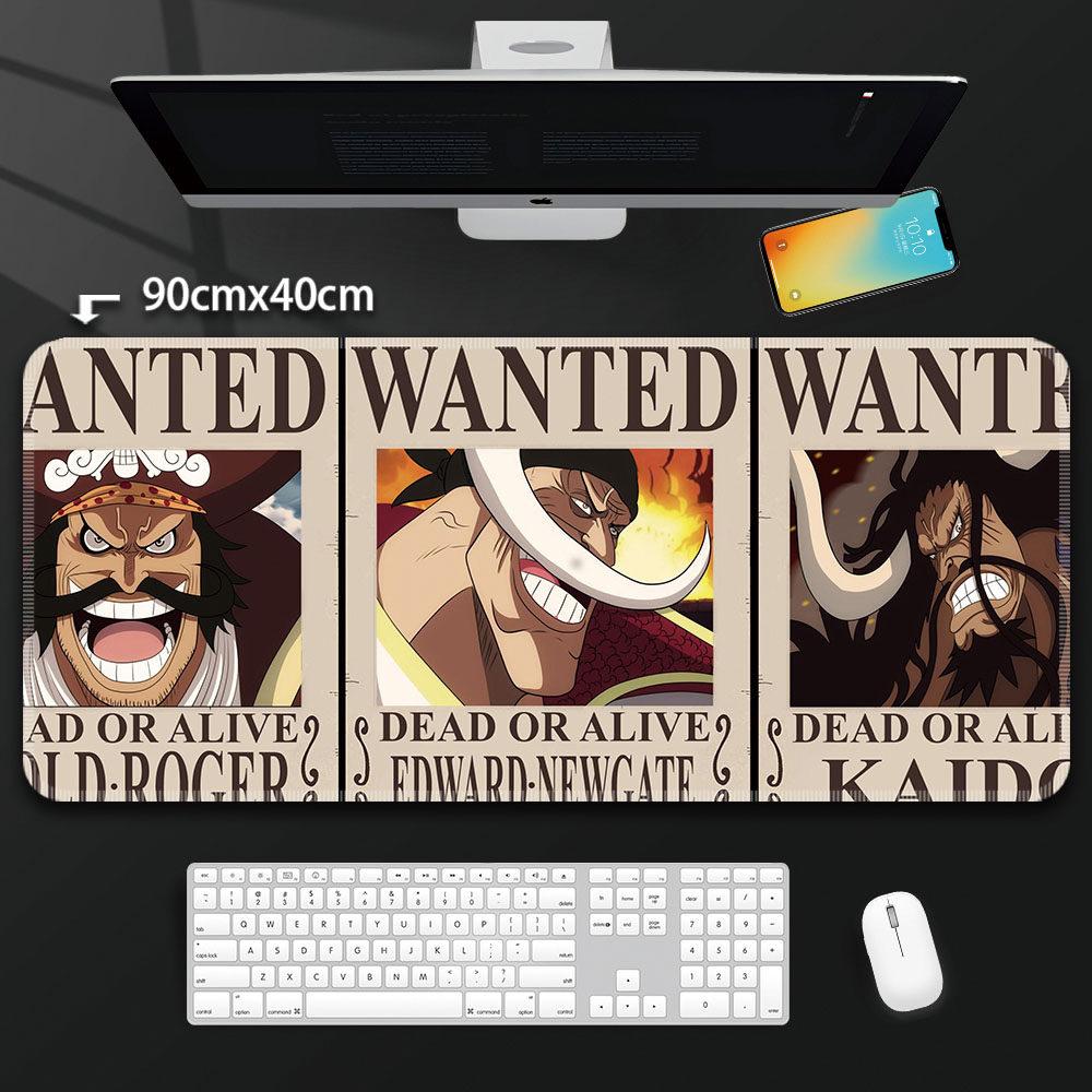 Boys ONE PIECE Leather Mouse Pad Oversized Boys Animation E-sports Game Keyboard Pad Luffy Computer Desk Pad Office Mouse Pad