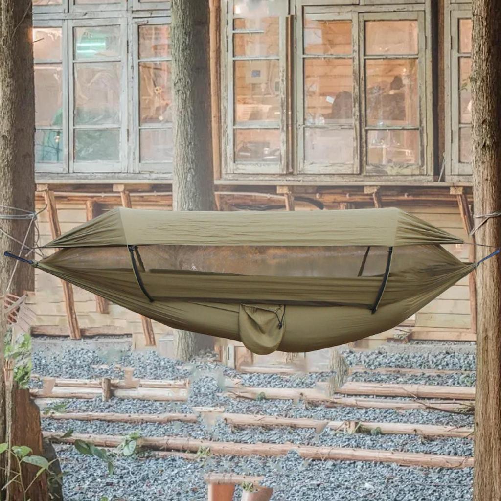Camping Hammock Hanging Ultralight Versatile with Net Tree Straps Portable for Backyard Yard