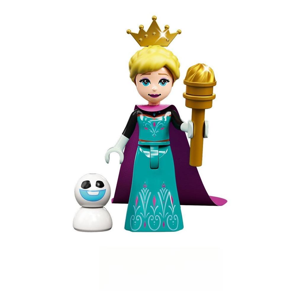 1/5pcs Ice Princess Cartoon Building Block Figure Assembling Toy