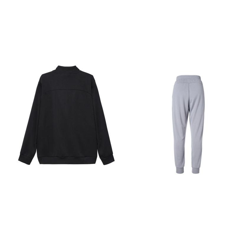 Under Armour Loose Fit Waterproof Warm Long Sleeve Top Comfortable Mid Waist Pants Casual Sports Suit Unisex Suit 23600304-001+23600704-014