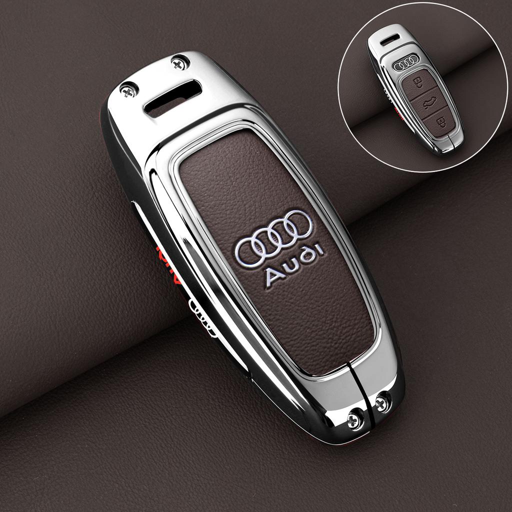 Zinc Alloy Car Key Case Cover Shell Holder Protection For Q5 Q8 A6 A3 A8 C8 S6 RS6 A7 S7 RS7 RSQ8 8Y D5 4N RS E-tron GT Q4 Q7