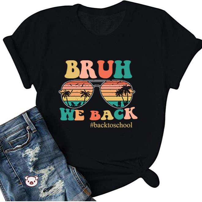 

Women s Back-to-School Cotton Print T-shirt M
