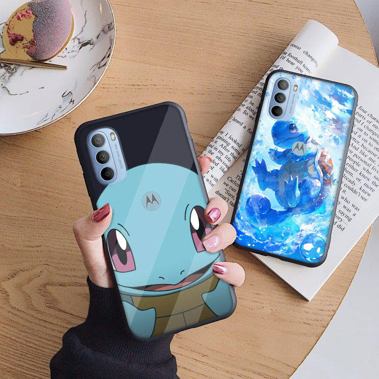 AP9 Squirtle Pokemon Black Case for Samsung Note 20 Lite S24 Ultra S23 S22 A05 A06 A11 A71 A15 A16 A13 A24 A25 A33 A52 A53 M55 M35 Sofe Cover