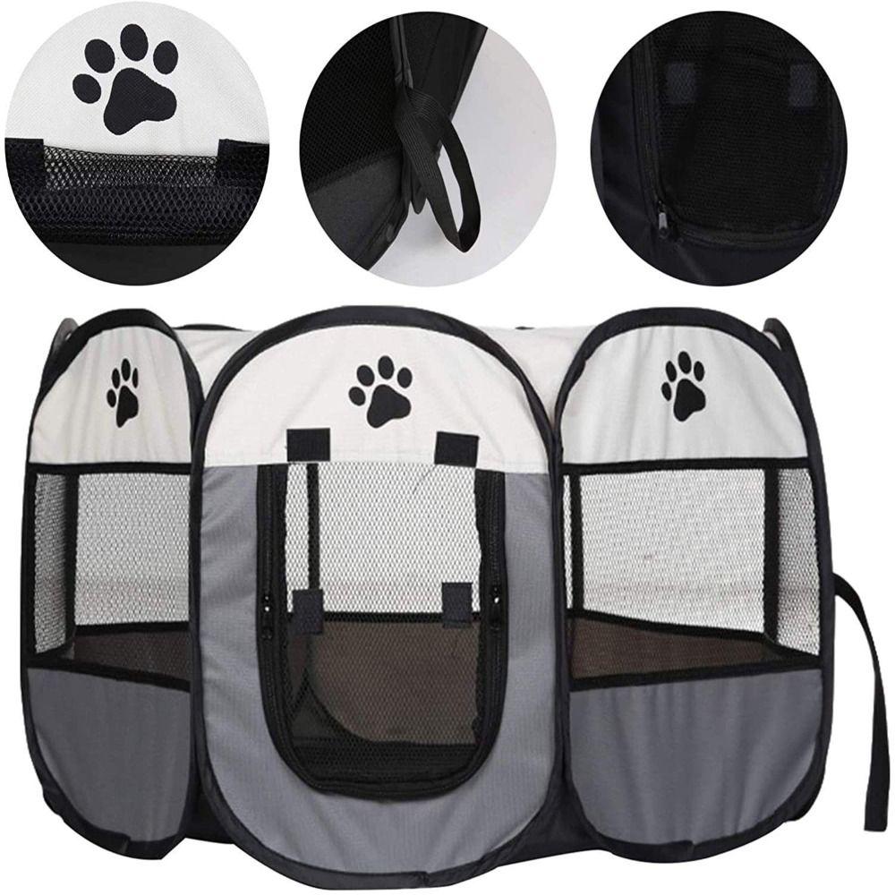 Foldable Pet Playpen Portable Pet Exercise Pen Pet House  Indoor Outdoor Travel Camping Use