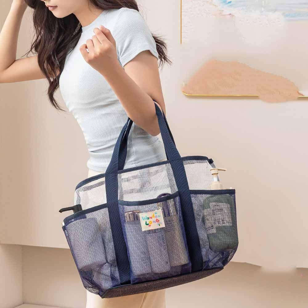 Handbag Clothes Storage Bag Fresh Color Hanging Shower Organizer Mesh Toiletry Bag  Cosmetic Bag