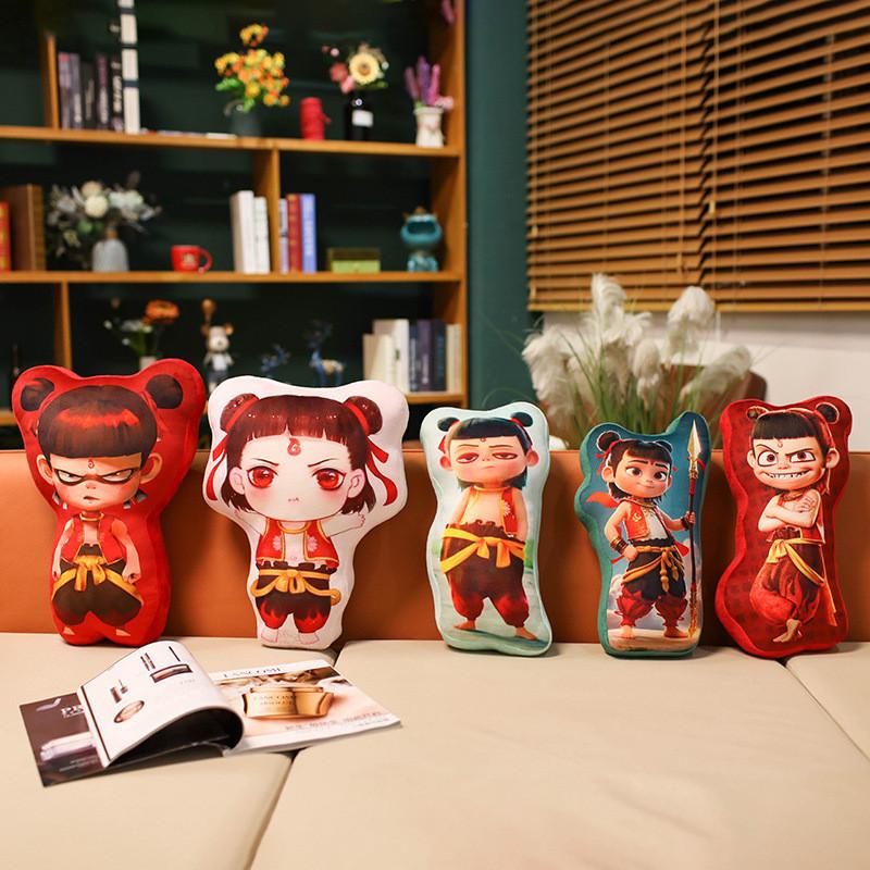 Adorable Creative Nezha Plush Pillow For Home Decor With Unique Anime Design