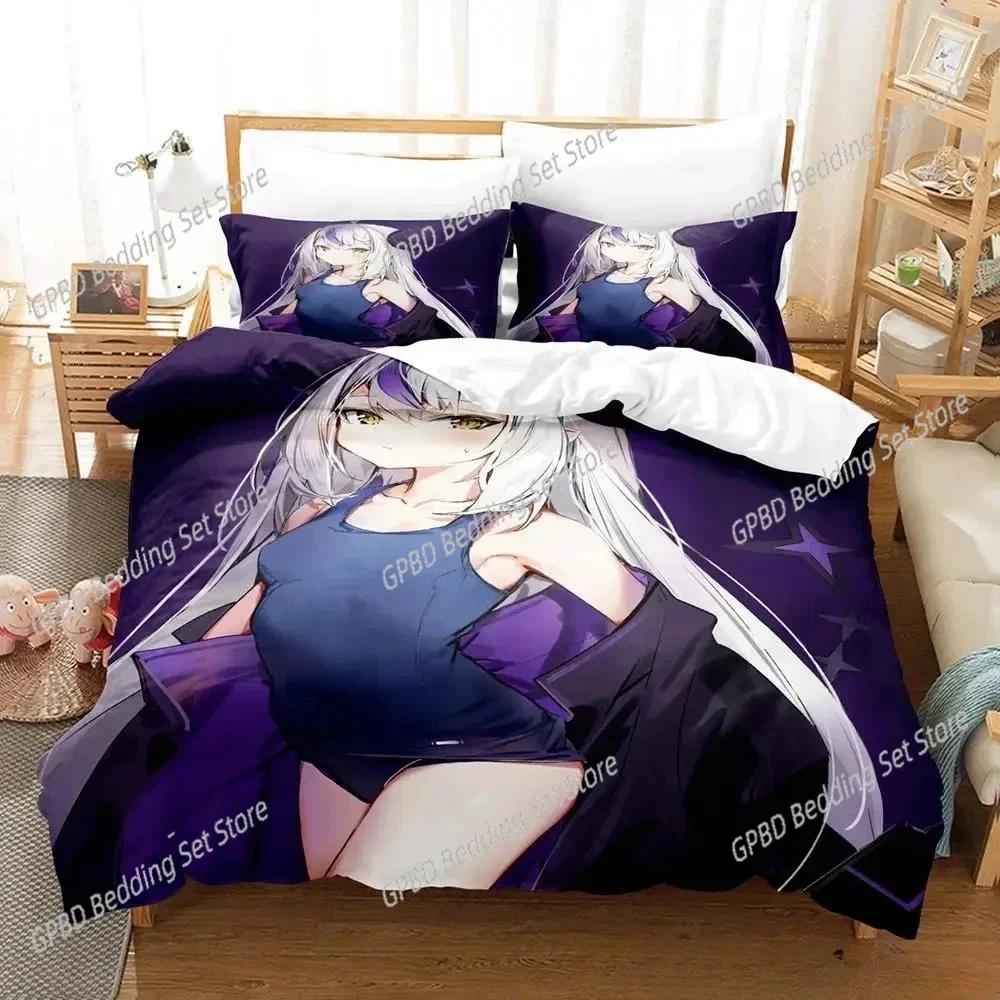 Anime Kawaii Girl La+Darknesss 3D NEW Duvet Cover Pillowcase Bedding Set Adult Boy Girl Bedroom Decoration Single Double Large