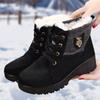 Fashion Women's Winter Low Heels Snow Boots With Fur Warm Winter Shoes Woman Ankle Booties Botas Mujer Platform Ladies Footwear Female