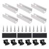 Solar Panel Mounting Brackets Set 4/6/10Pcs Mid End Clamps Rails Included Easy Install for Off Grid Solar System