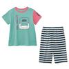 Summer Boys' Home Wear Suit Pure Cotton Kids Thin Short-Sleeved Shorts Two-piece Set Air Conditioning Clothes Motor Car 90-150