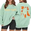 Women's Casual Fashion Long Sleeve Printed Round Neck Sweatshirt Top