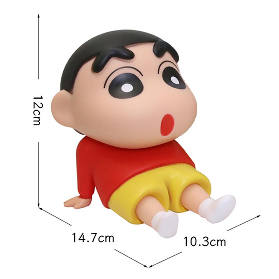 

Держатель для телефона Crayon Shin-Chan Kawaii Anime, украшения для рабочего стола, мультфильм для просмотра ТВ, поддержка телефона, милые украшения для кукол, игрушки, подарки A
