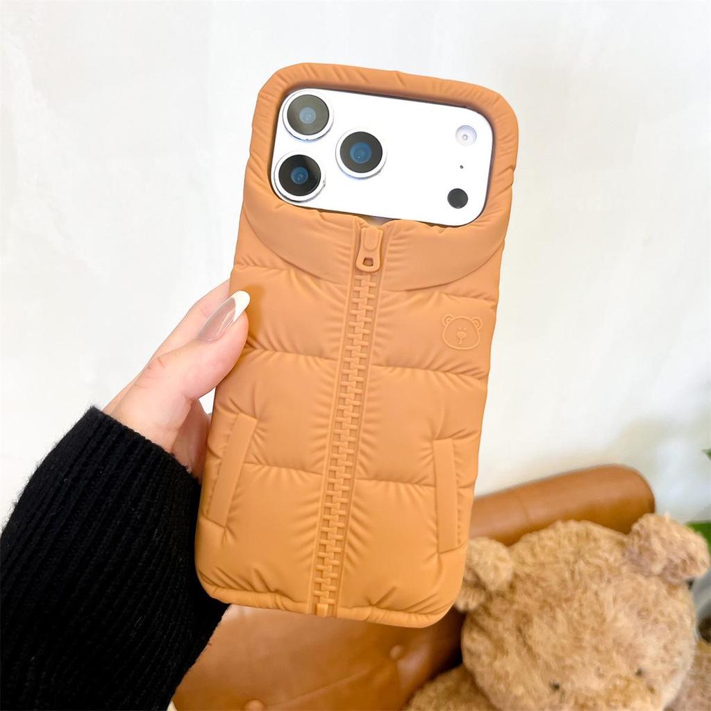 3D Cartoon Little Bear Anti-Fall Phone Case for iPhone 14/13/Apple PRO MAX
