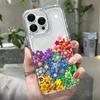 Colorful flower phone case for iPhone 15 Pro phone case iPhone 11 13 12 14 Pro Max XR XS X 7 8 Plus SE transparent shockproof pr