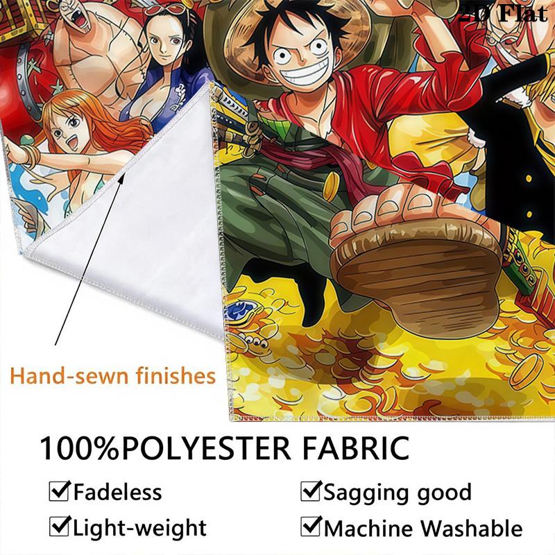 One Piece Adventure Begins Tapestry Background Cloth Wallmounted Background Wall Hanging Cloth Background Cloth Homestay Soft Decoration Tapestry