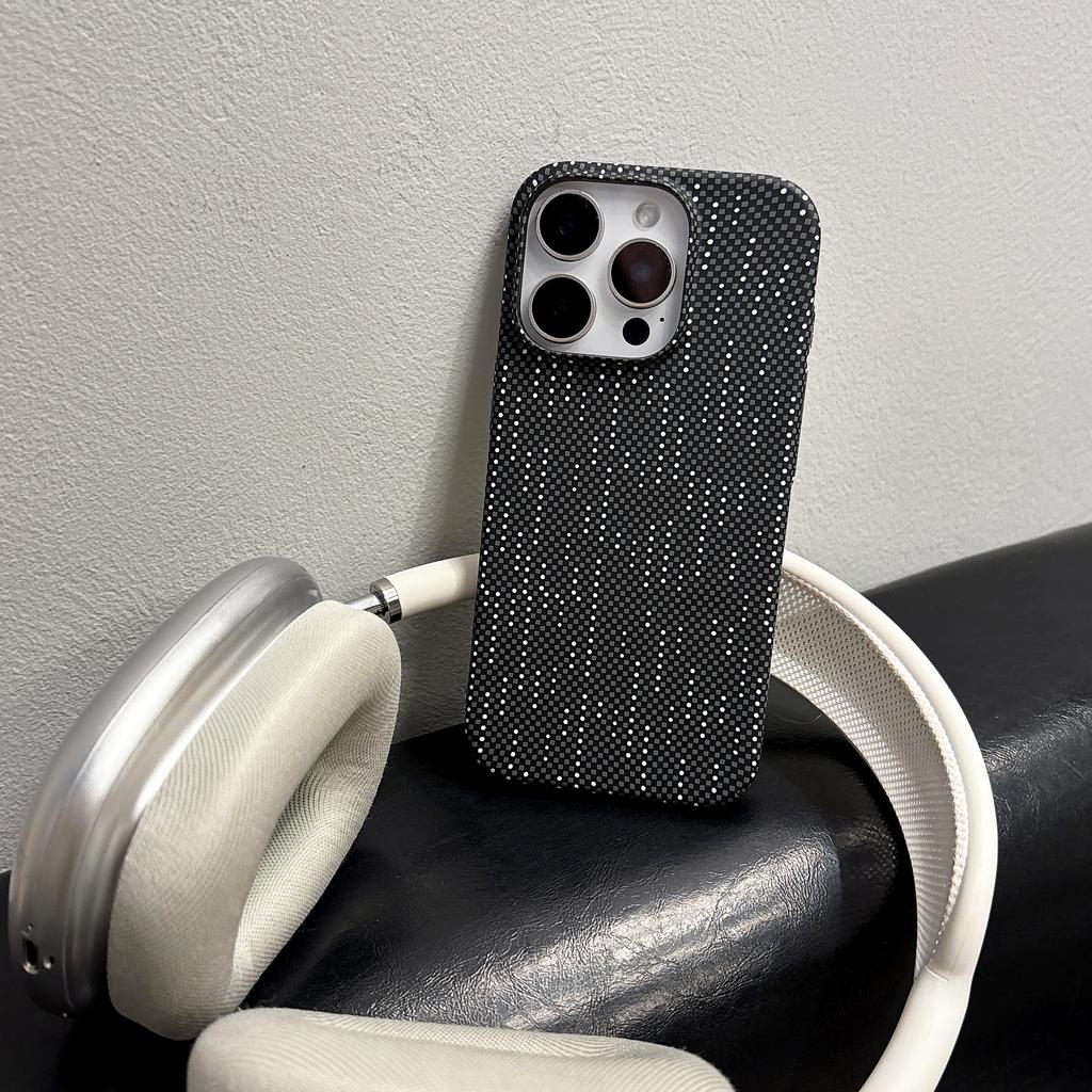 Kohlefaser-Textur Kunststoff Matt Stoßfänger Hülle Für iPhone 17 Air 16 15 14 13 12 Plus Pro Max Schlank Stoßfest Harte Rückseite Abdeckung