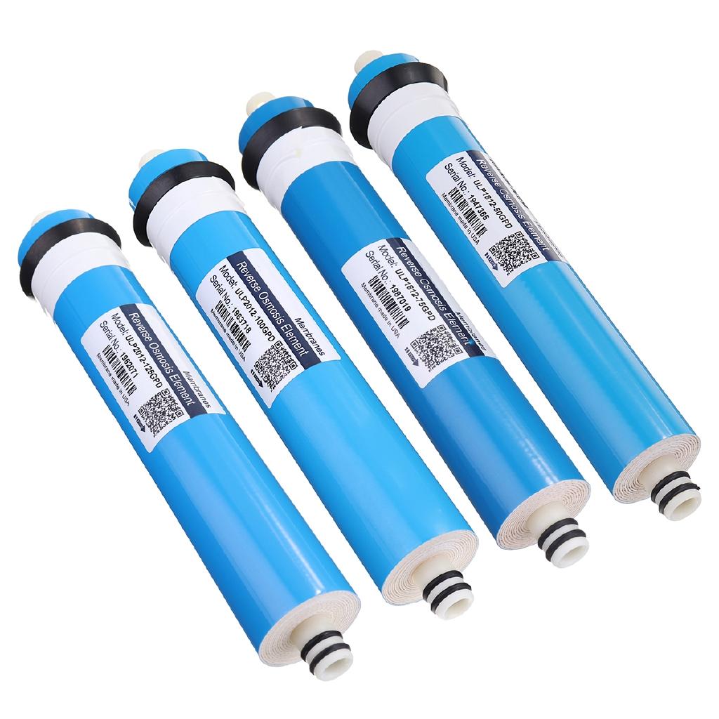 50/75/100/125/400GPD Umkehrosmose RO Membran Wasserfilter Ersatz RO Wassersystem Filter Wasser Trinkwasserreiniger Blau