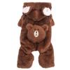 Winter Pet Clothes Thick Warm Plush Dog Coat Jacket with Zipper for Small Dogs Cats Cozy Fleece Jumpsuit Chihuahua Costume 5
