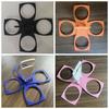 Versatile Plastic Foldable Cup Holder Anti Scalding 4-Cups Drink Carrier Rotating Carousel Cup Carrier Bar