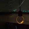 Bulb Car Charm Creative Car Hanging Light with Motion Sensor Rechargeable Retro Rearview Mirror Decoration Warm Glow Ambient Light for Night Driving